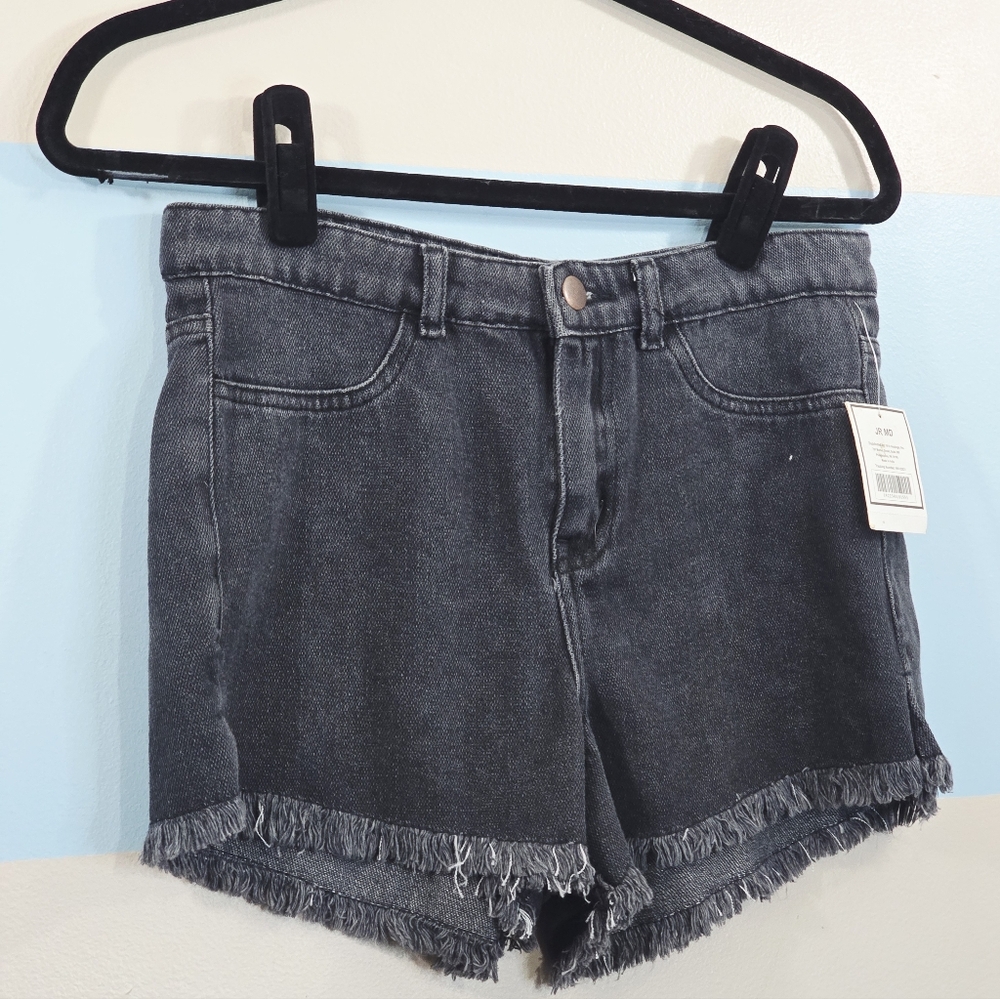 Chic Stone Wash Denim Women's Shorts - Picture 3 of 7